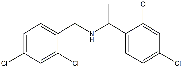 [1-(2,4-dichlorophenyl)ethyl][(2,4-dichlorophenyl)methyl]amine 结构式