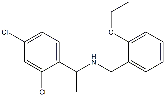 [1-(2,4-dichlorophenyl)ethyl][(2-ethoxyphenyl)methyl]amine 结构式