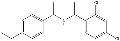 [1-(2,4-dichlorophenyl)ethyl][1-(4-ethylphenyl)ethyl]amine 结构式