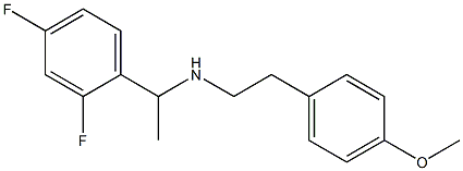 [1-(2,4-difluorophenyl)ethyl][2-(4-methoxyphenyl)ethyl]amine 结构式
