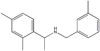 [1-(2,4-dimethylphenyl)ethyl][(3-methylphenyl)methyl]amine 结构式