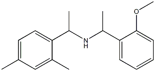 [1-(2,4-dimethylphenyl)ethyl][1-(2-methoxyphenyl)ethyl]amine 结构式