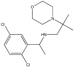 [1-(2,5-dichlorophenyl)ethyl][2-methyl-2-(morpholin-4-yl)propyl]amine 结构式