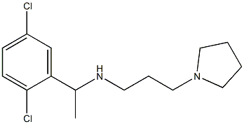 [1-(2,5-dichlorophenyl)ethyl][3-(pyrrolidin-1-yl)propyl]amine 结构式