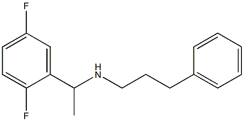 [1-(2,5-difluorophenyl)ethyl](3-phenylpropyl)amine 结构式