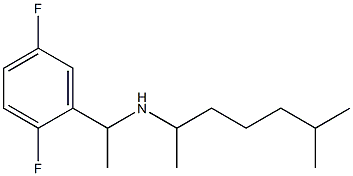 [1-(2,5-difluorophenyl)ethyl](6-methylheptan-2-yl)amine 结构式