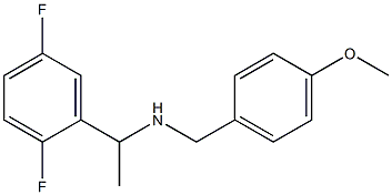 [1-(2,5-difluorophenyl)ethyl][(4-methoxyphenyl)methyl]amine 结构式