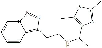 [1-(2,5-dimethyl-1,3-thiazol-4-yl)ethyl](2-{[1,2,4]triazolo[3,4-a]pyridin-3-yl}ethyl)amine 结构式