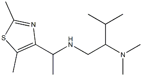 [1-(2,5-dimethyl-1,3-thiazol-4-yl)ethyl][2-(dimethylamino)-3-methylbutyl]amine 结构式