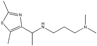 [1-(2,5-dimethyl-1,3-thiazol-4-yl)ethyl][3-(dimethylamino)propyl]amine 结构式