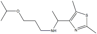 [1-(2,5-dimethyl-1,3-thiazol-4-yl)ethyl][3-(propan-2-yloxy)propyl]amine 结构式