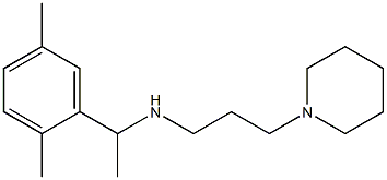 [1-(2,5-dimethylphenyl)ethyl][3-(piperidin-1-yl)propyl]amine 结构式