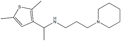 [1-(2,5-dimethylthiophen-3-yl)ethyl][3-(piperidin-1-yl)propyl]amine 结构式