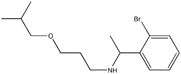 [1-(2-bromophenyl)ethyl][3-(2-methylpropoxy)propyl]amine 结构式