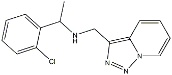 [1-(2-chlorophenyl)ethyl]({[1,2,4]triazolo[3,4-a]pyridin-3-ylmethyl})amine 结构式