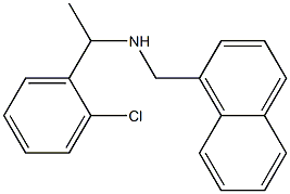 [1-(2-chlorophenyl)ethyl](naphthalen-1-ylmethyl)amine 结构式