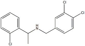 [1-(2-chlorophenyl)ethyl][(3,4-dichlorophenyl)methyl]amine 结构式