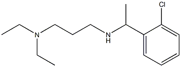 [1-(2-chlorophenyl)ethyl][3-(diethylamino)propyl]amine 结构式