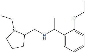 [1-(2-ethoxyphenyl)ethyl][(1-ethylpyrrolidin-2-yl)methyl]amine 结构式