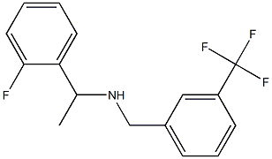 [1-(2-fluorophenyl)ethyl]({[3-(trifluoromethyl)phenyl]methyl})amine 结构式