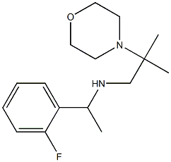 [1-(2-fluorophenyl)ethyl][2-methyl-2-(morpholin-4-yl)propyl]amine 结构式