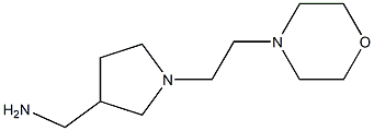 [1-(2-morpholin-4-ylethyl)pyrrolidin-3-yl]methylamine 结构式