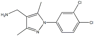 [1-(3,4-dichlorophenyl)-3,5-dimethyl-1H-pyrazol-4-yl]methylamine 结构式