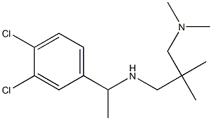 [1-(3,4-dichlorophenyl)ethyl]({2-[(dimethylamino)methyl]-2-methylpropyl})amine 结构式