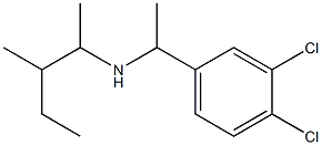 [1-(3,4-dichlorophenyl)ethyl](3-methylpentan-2-yl)amine 结构式
