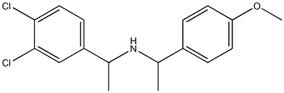 [1-(3,4-dichlorophenyl)ethyl][1-(4-methoxyphenyl)ethyl]amine 结构式