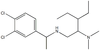 [1-(3,4-dichlorophenyl)ethyl][2-(dimethylamino)-3-ethylpentyl]amine 结构式