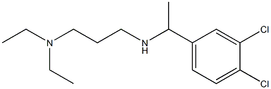 [1-(3,4-dichlorophenyl)ethyl][3-(diethylamino)propyl]amine 结构式