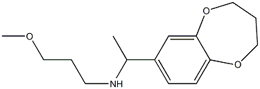 [1-(3,4-dihydro-2H-1,5-benzodioxepin-7-yl)ethyl](3-methoxypropyl)amine 结构式