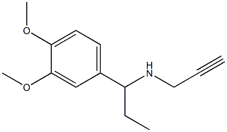 [1-(3,4-dimethoxyphenyl)propyl](prop-2-yn-1-yl)amine 结构式
