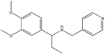 [1-(3,4-dimethoxyphenyl)propyl](pyridin-4-ylmethyl)amine 结构式