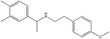 [1-(3,4-dimethylphenyl)ethyl][2-(4-methoxyphenyl)ethyl]amine 结构式