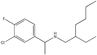 [1-(3-chloro-4-fluorophenyl)ethyl](2-ethylhexyl)amine 结构式