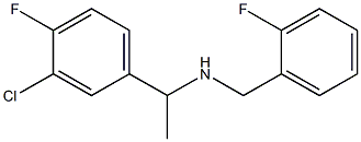 [1-(3-chloro-4-fluorophenyl)ethyl][(2-fluorophenyl)methyl]amine 结构式
