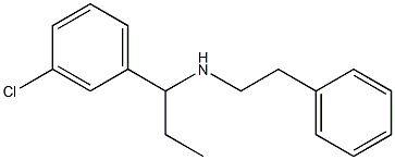 [1-(3-chlorophenyl)propyl](2-phenylethyl)amine 结构式