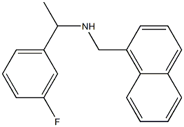 [1-(3-fluorophenyl)ethyl](naphthalen-1-ylmethyl)amine 结构式