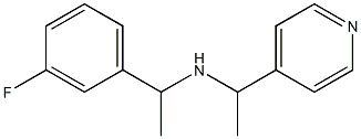 [1-(3-fluorophenyl)ethyl][1-(pyridin-4-yl)ethyl]amine 结构式