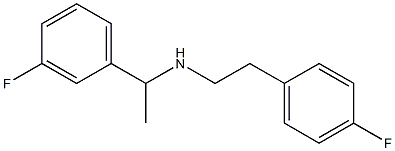 [1-(3-fluorophenyl)ethyl][2-(4-fluorophenyl)ethyl]amine 结构式