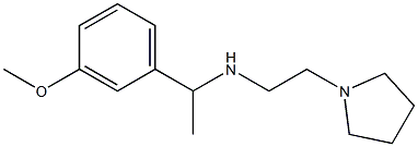 [1-(3-methoxyphenyl)ethyl][2-(pyrrolidin-1-yl)ethyl]amine 结构式