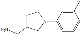 [1-(3-methylphenyl)pyrrolidin-3-yl]methylamine 结构式