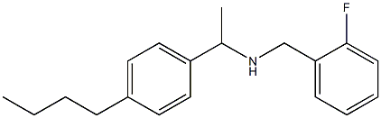 [1-(4-butylphenyl)ethyl][(2-fluorophenyl)methyl]amine 结构式