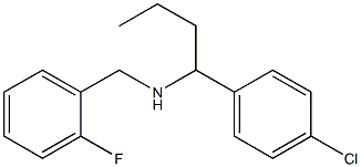 [1-(4-chlorophenyl)butyl][(2-fluorophenyl)methyl]amine 结构式