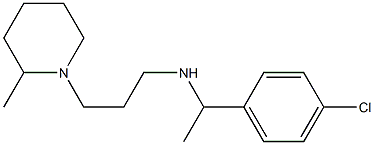 [1-(4-chlorophenyl)ethyl][3-(2-methylpiperidin-1-yl)propyl]amine 结构式