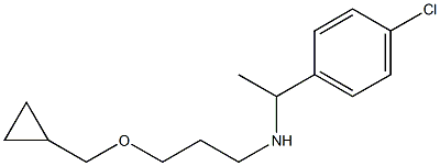 [1-(4-chlorophenyl)ethyl][3-(cyclopropylmethoxy)propyl]amine 结构式