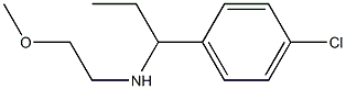 [1-(4-chlorophenyl)propyl](2-methoxyethyl)amine 结构式