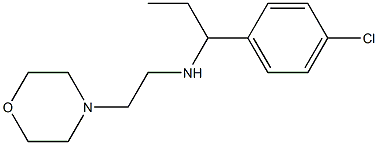 [1-(4-chlorophenyl)propyl][2-(morpholin-4-yl)ethyl]amine 结构式